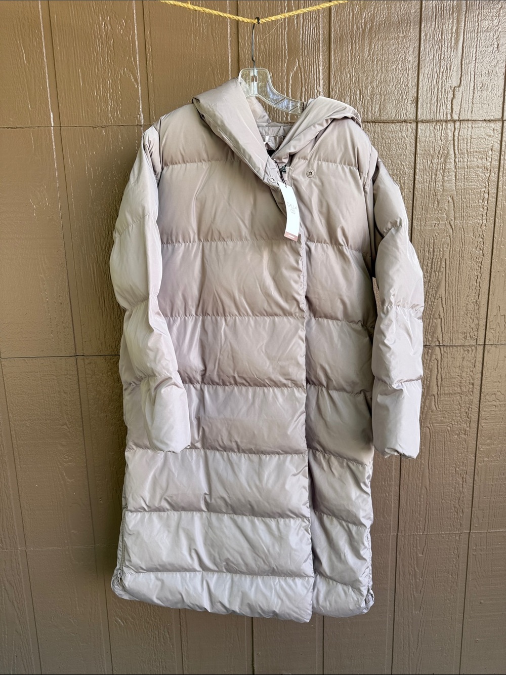 Calia NWT Long Puffer Coat in Light Pink